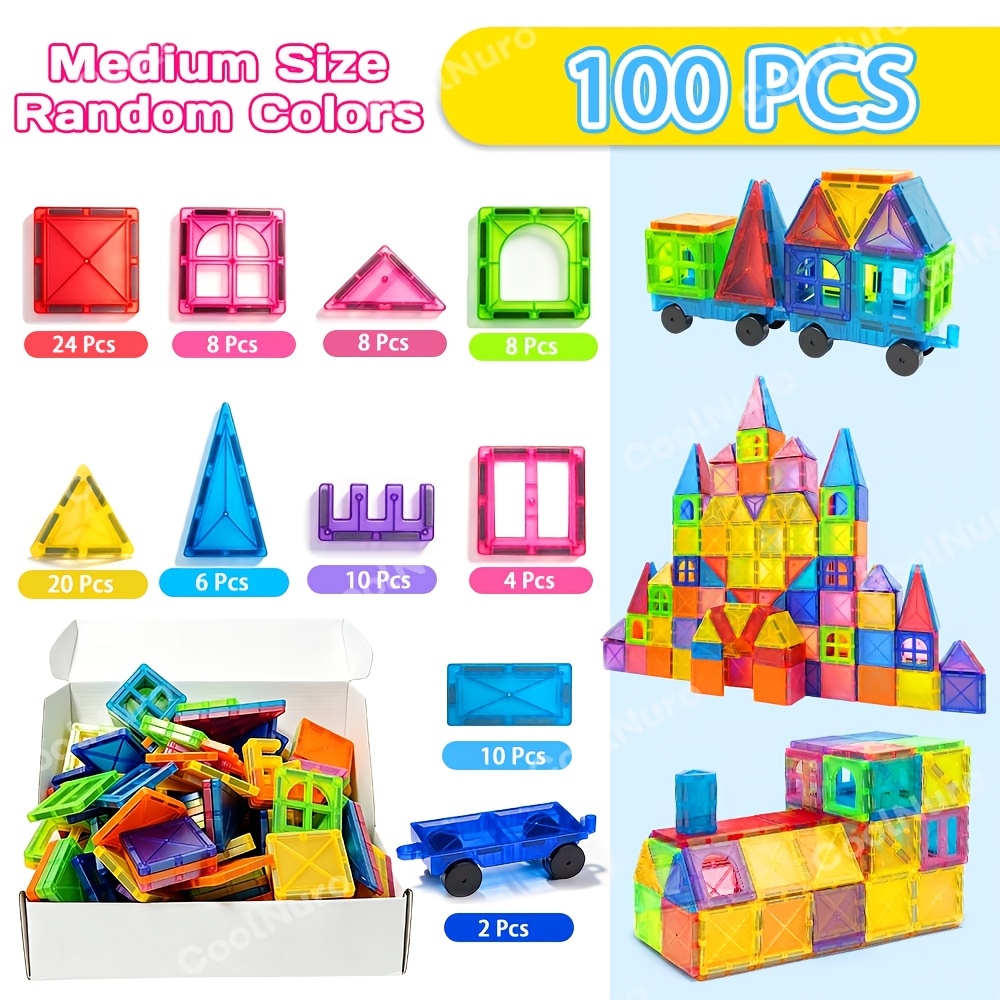 Children Magnetic Building Blocks Set, 3D Learning Toys